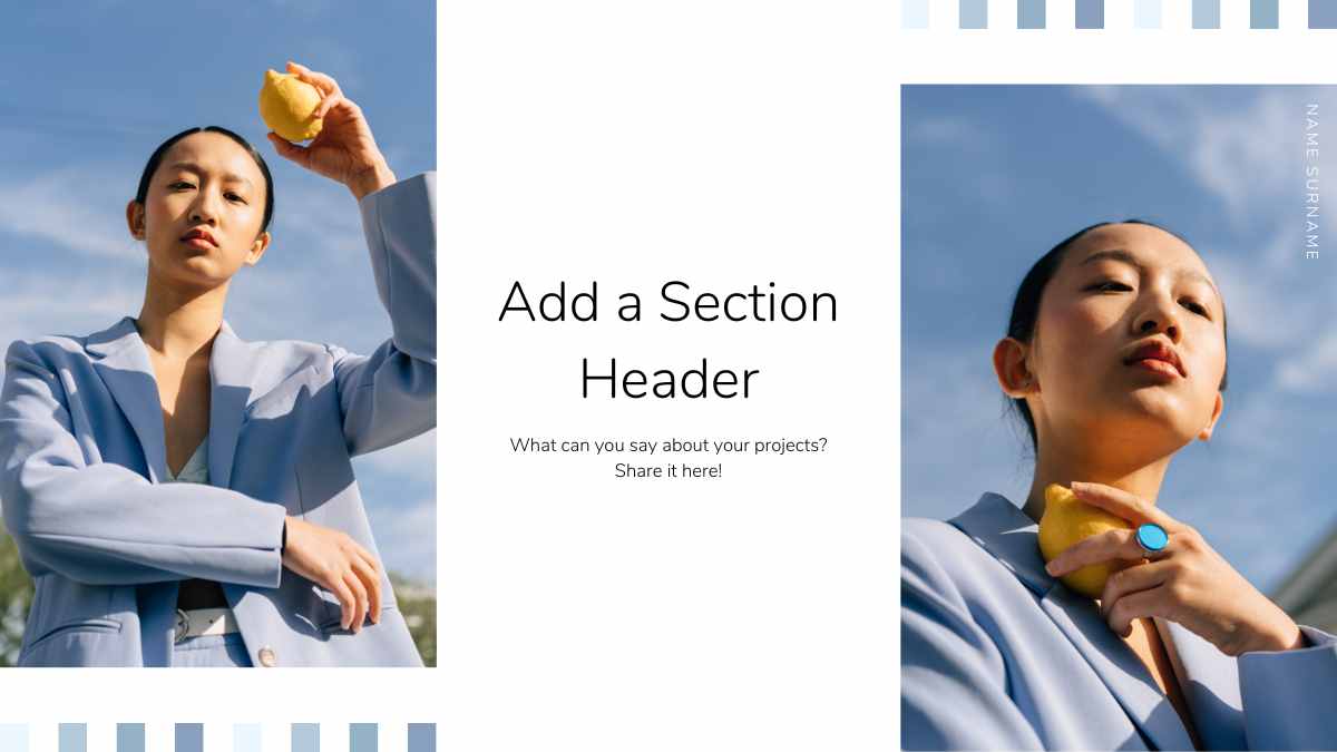 최소한의 패션 사진 작가 포트폴리오 - 슬라이드 10