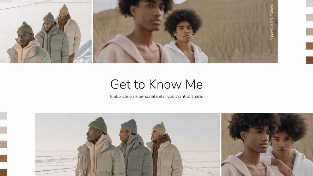 최소한의 패션 사진 작가 포트폴리오 - 슬라이드 4