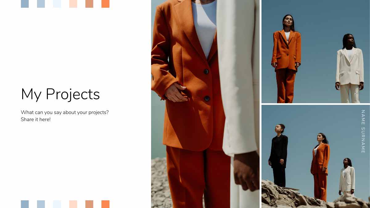 최소한의 패션 사진 작가 포트폴리오 - 슬라이드 9