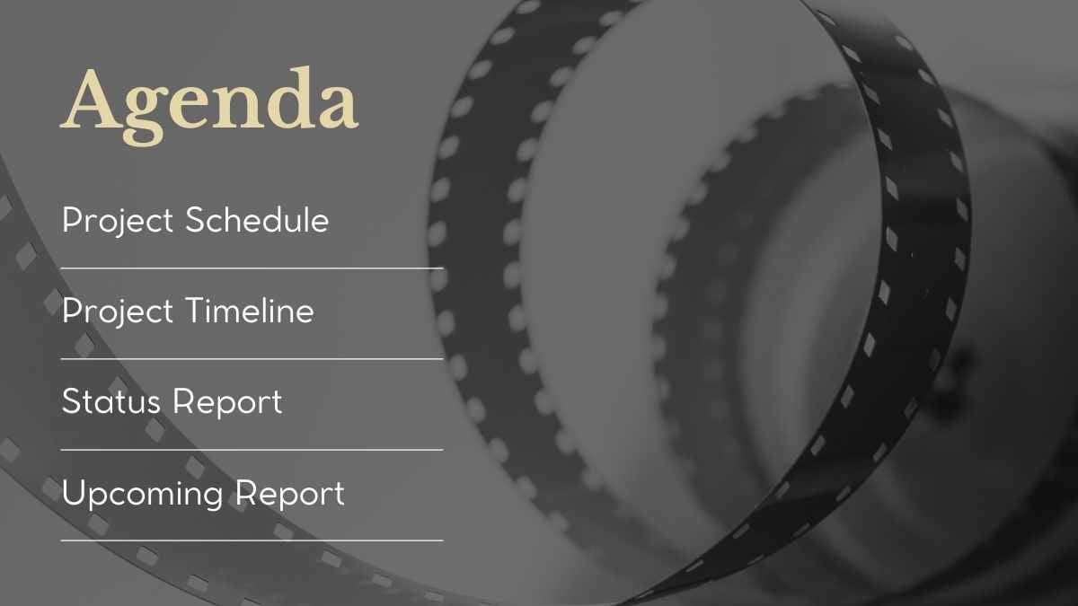 Simple Film Production Meeting Agenda Slides - slide 5