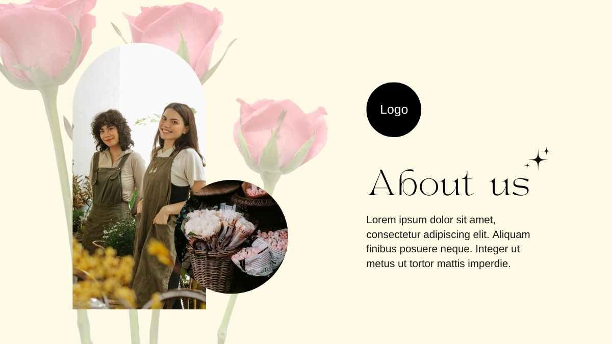 Portfólio de marca elegante para floristas - slide 2