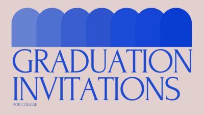 Minimal Graduation Invitations for College