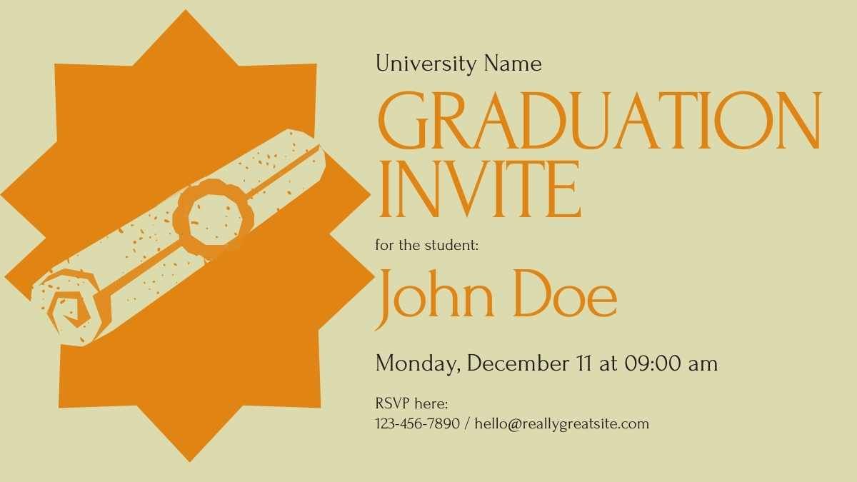 Minimal Graduation Invitations for College - slide 10