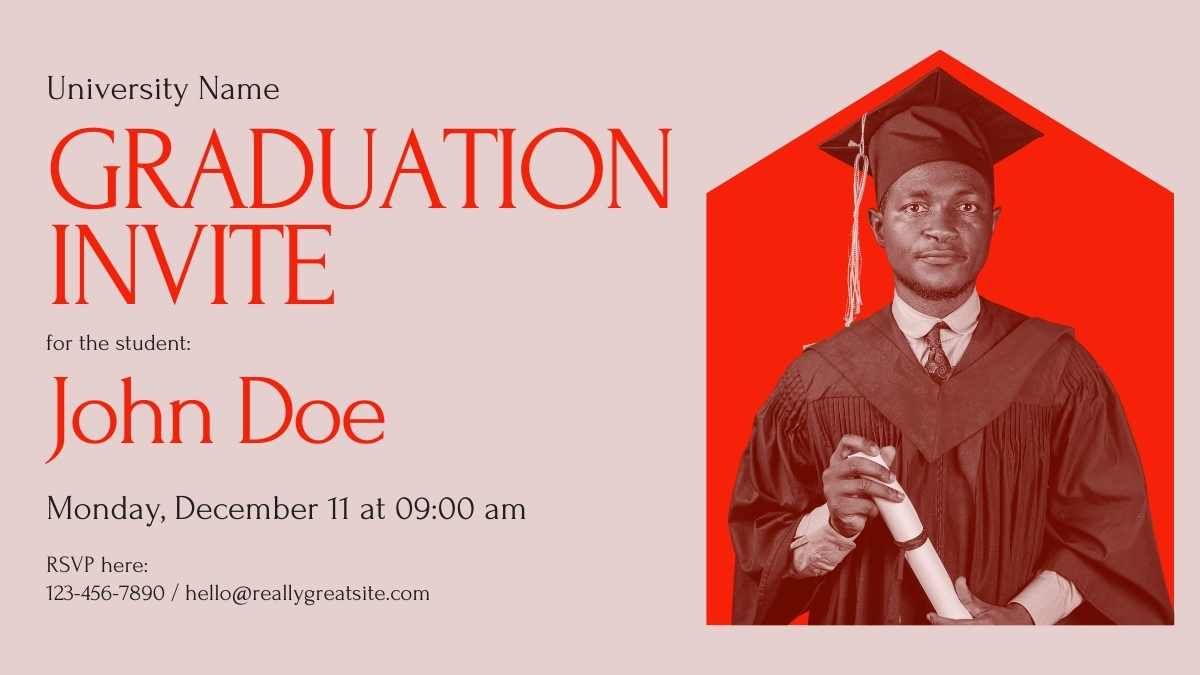 Minimal Graduation Invitations for College - slide 12