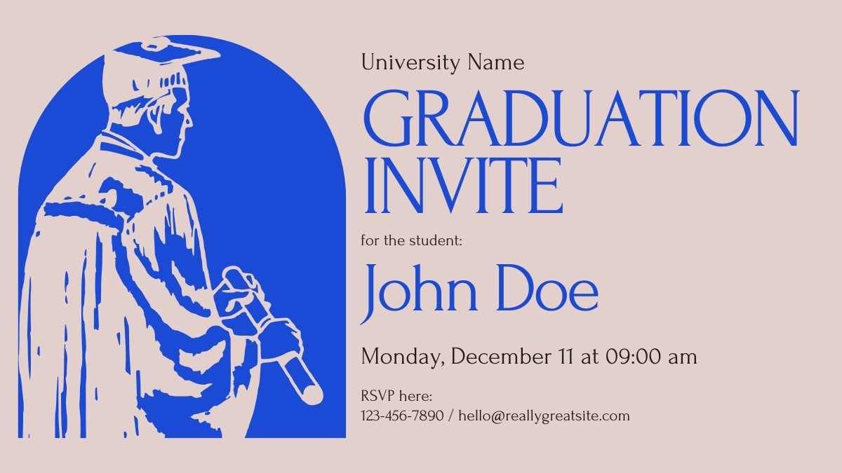 Minimal Graduation Invitations for College - slide 2