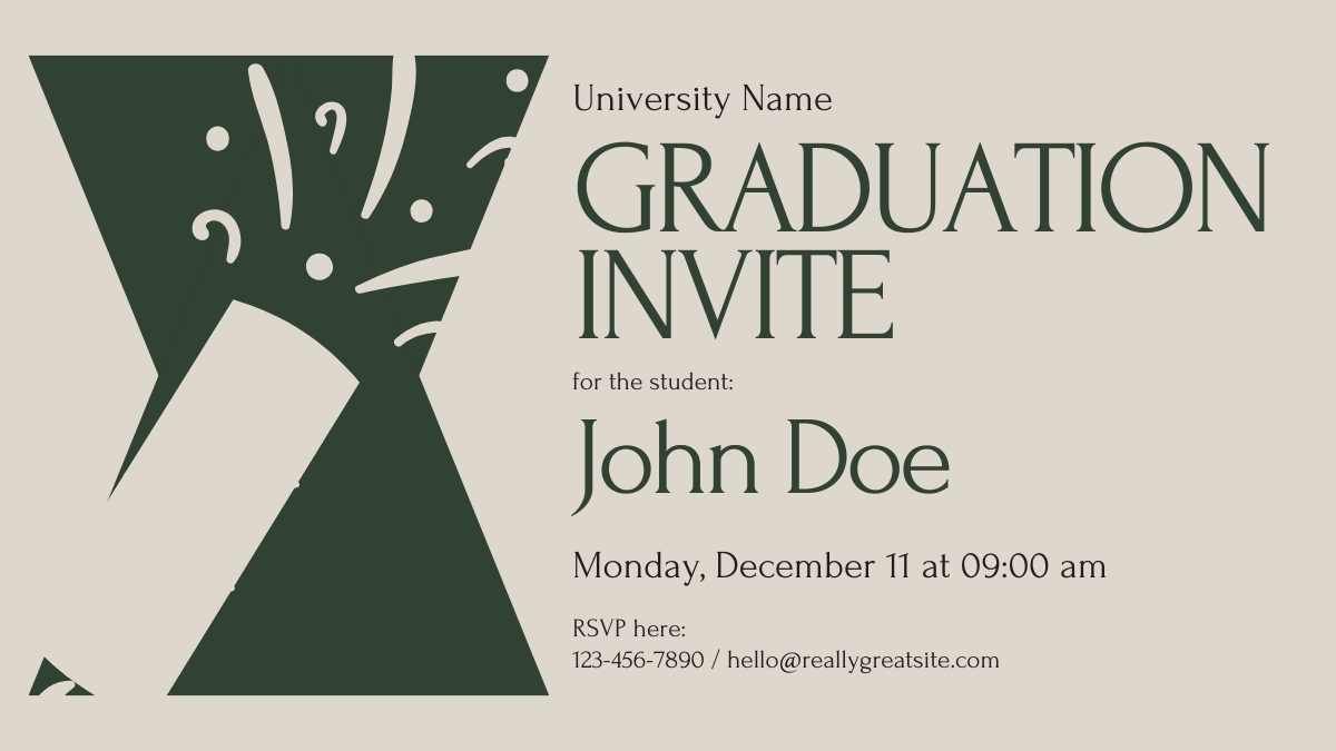 Minimal Graduation Invitations for College - slide 5