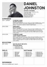 Minimal Graphic Designer CV Resume