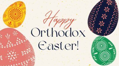 Slides Carnival Google Slides and PowerPoint Template Minimal Happy Orthodox Easter! 2