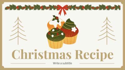 Minimal Illustrated Christmas Recipe
