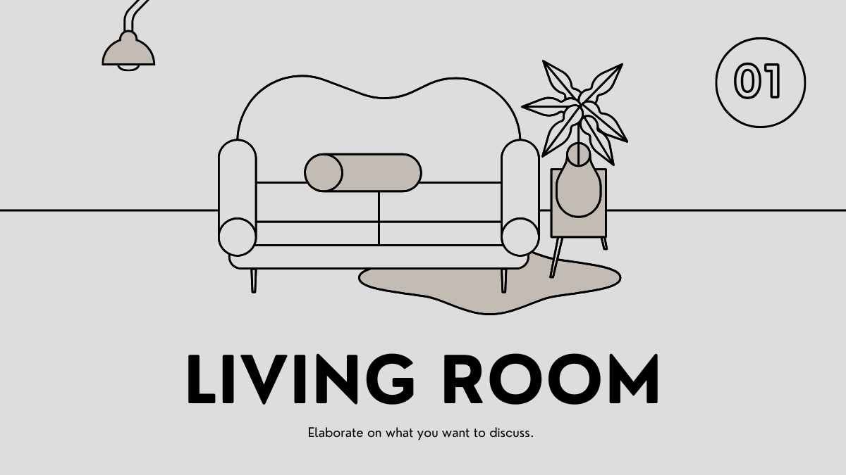 Brochure minimalista de decoración de hogar ilustrada - diapositiva 5