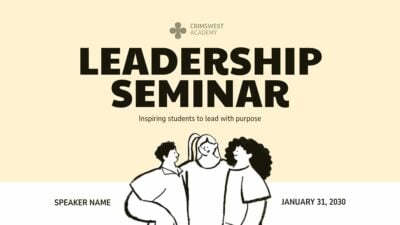 Minimal Illustrated Leadership Seminar Slides 1