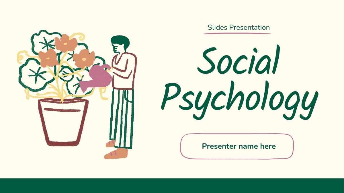 Minimal Illustrated Social Psychology Slides - slide 1