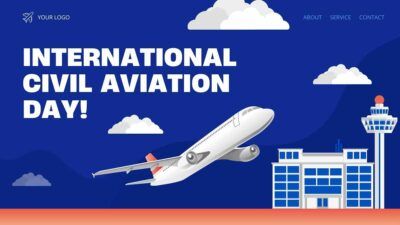 Slides Carnival Google Slides and PowerPoint Template Minimal International Civil Aviation Day 2