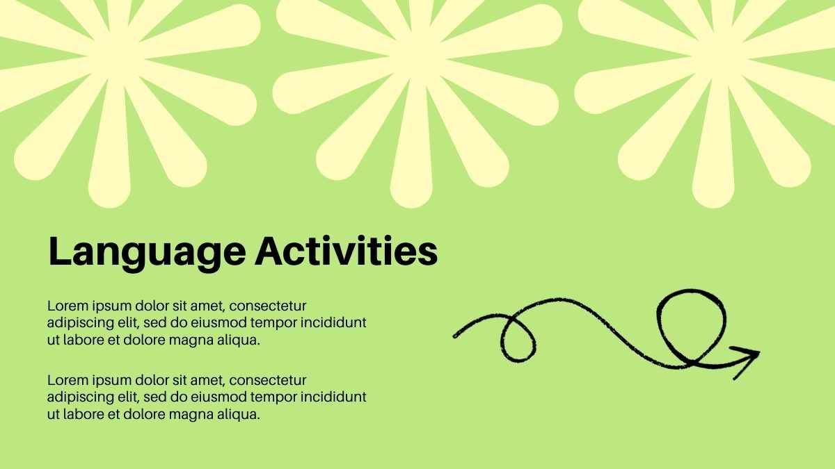 Plano de aula minimalista de artes da linguagem - slide 10