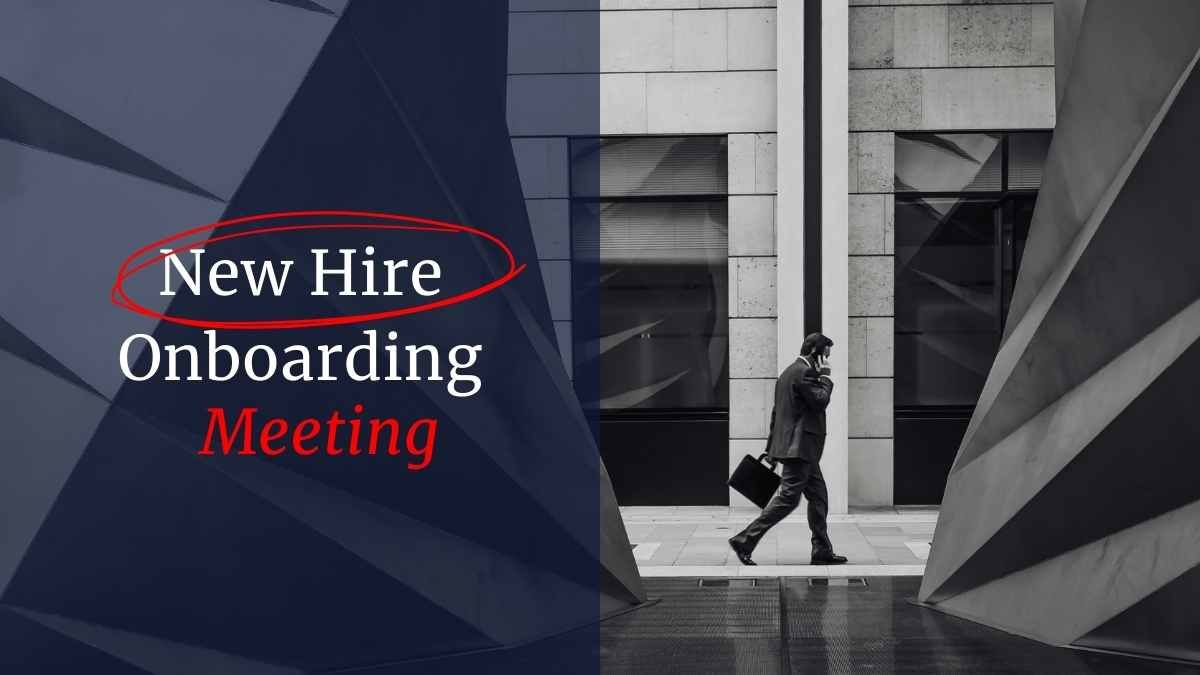 Minimal New Hire Onboarding Meeting - slide 0