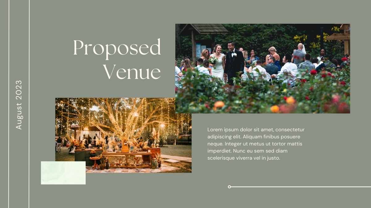 Minimal Outdoor Wedding Proposal - slide 13