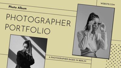 Minimal Photographer Portfolio Photo Album