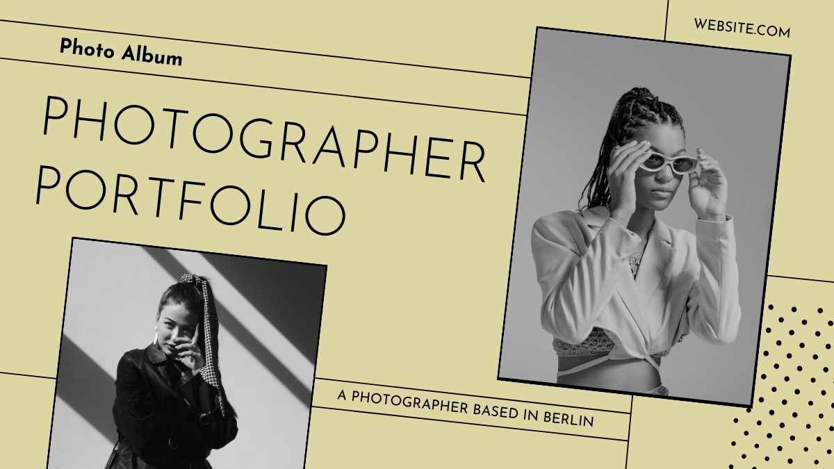 Minimal Photographer Portfolio Photo Album - slide 0