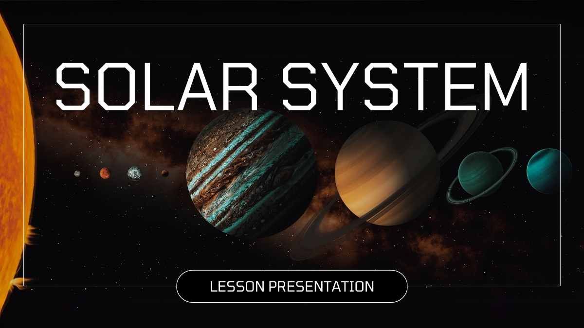 Minimal Solar System Lesson - slide 0