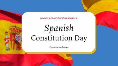 Minimal Spanish Constitution Day Slides