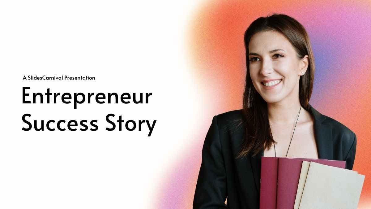 Minimal Success Story of Entrepreneur Slides - slide 2