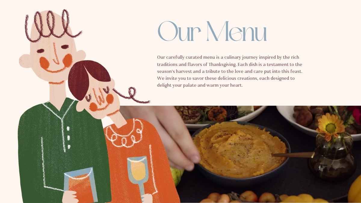 Minimal Thanksgiving Dinner Presentation - slide 5