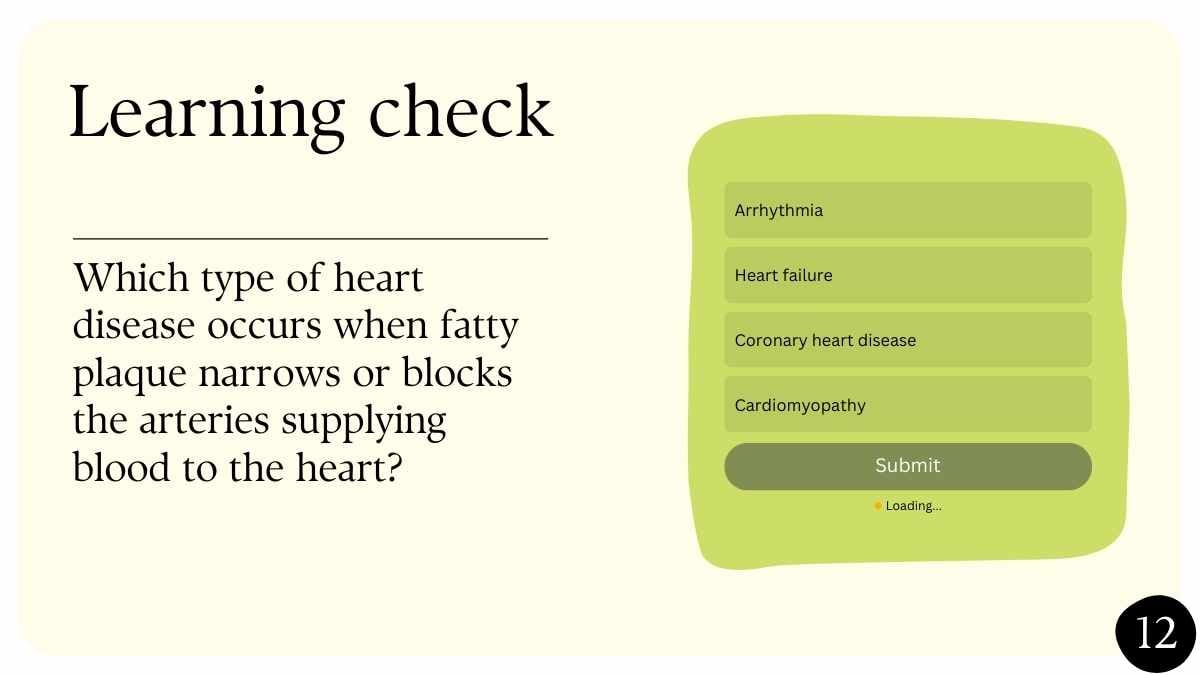 Minimal Types of Heart Disease Slides - slide 12