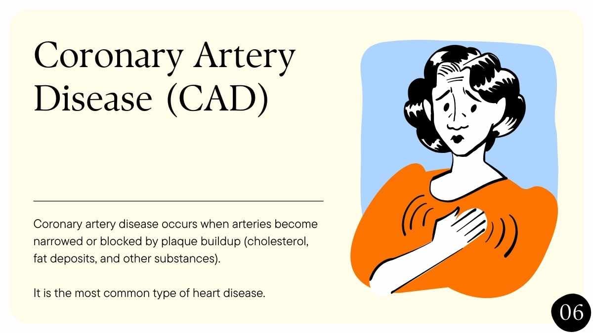 Minimal Types of Heart Disease Slides - slide 6