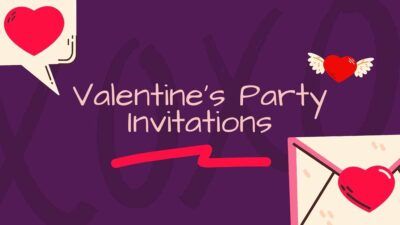 Invitaciones de fiesta de San Valentín minimalistas