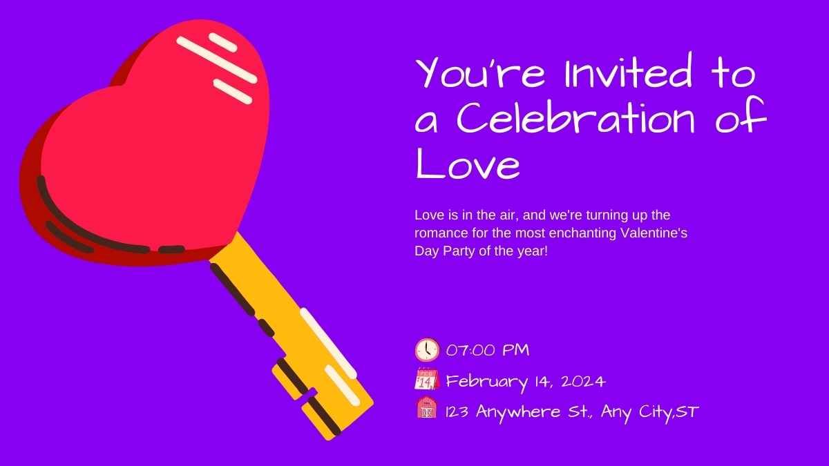 Invitaciones de fiesta de San Valentín minimalistas - diapositiva 12