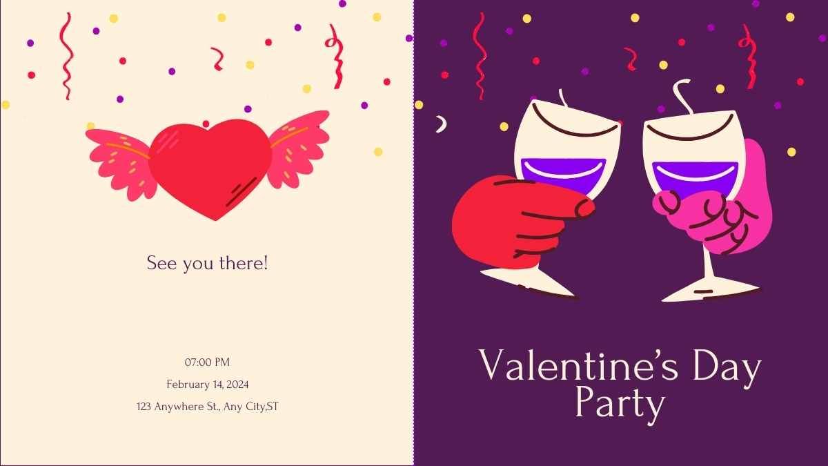 Convites mínimos para festas de Dia dos Namorados - slide 8