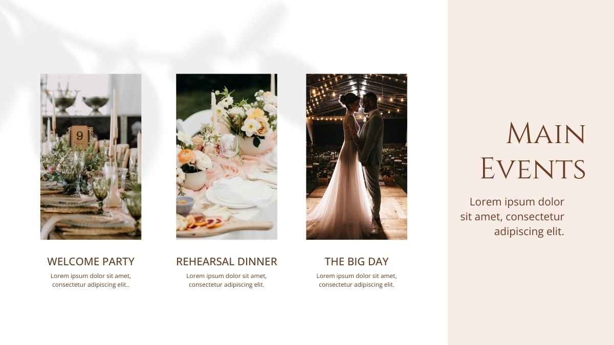 Livro digital minimalista de memórias de casamento - slide 2