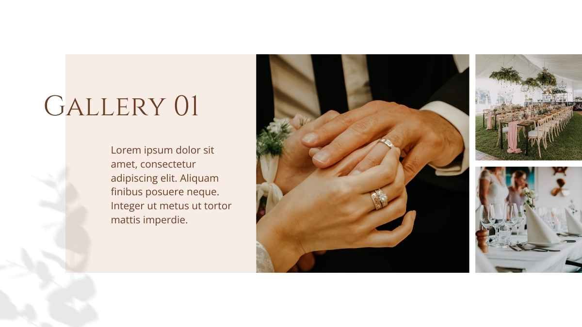 Libro de memoria digital de boda minimalista - diapositiva 5