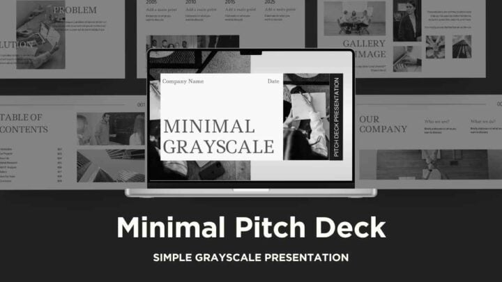 Minimalist Grayscale Pitch Deck. Free PPT & Google Slides Template ...