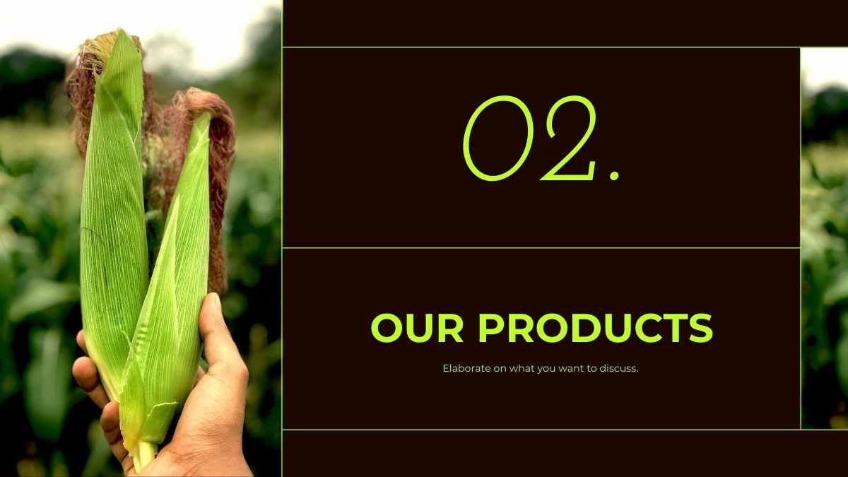 미니멀한 농업 식품 산업 회사 프로필 - slide 7