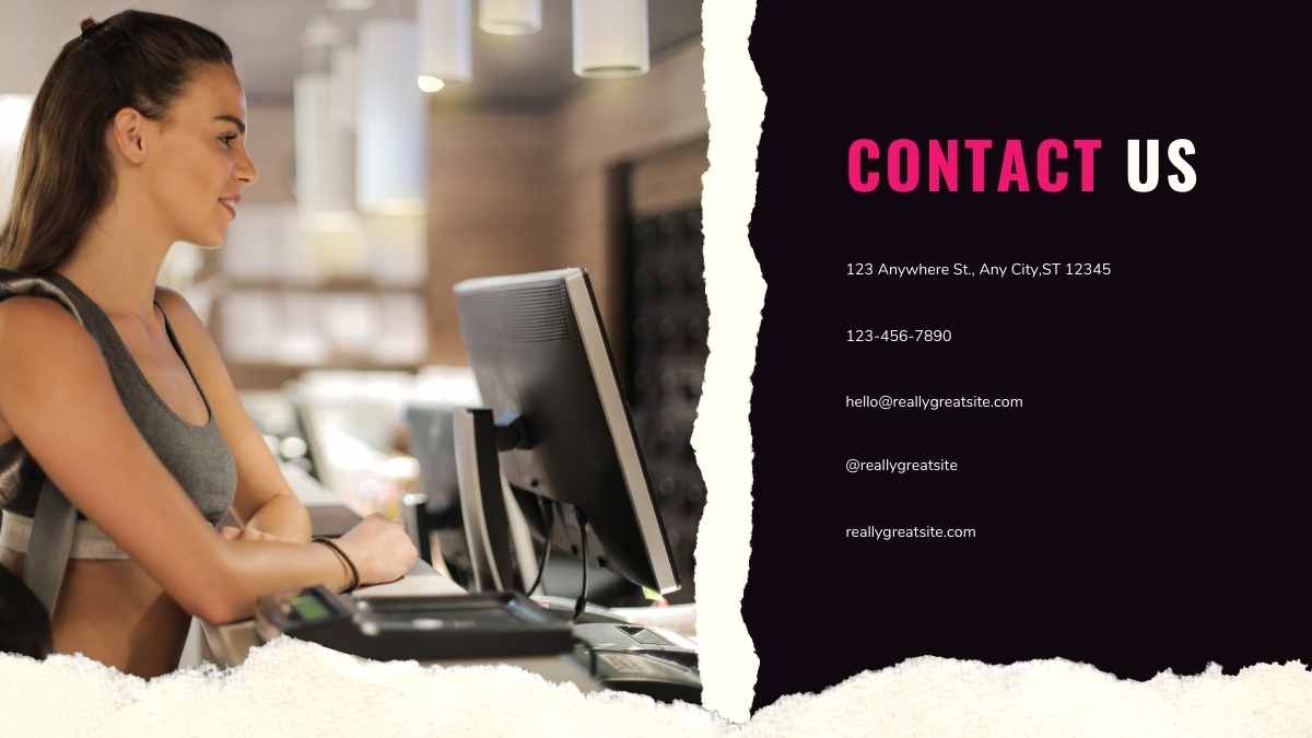 Cool Minimalistic Personal Trainer Portfolio Slides - slide 15