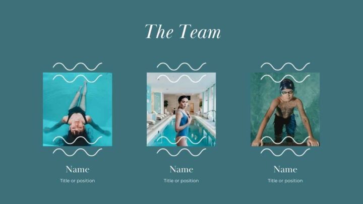 Minimalistic Swimming Lesson Sports. Free Presentation Template ...