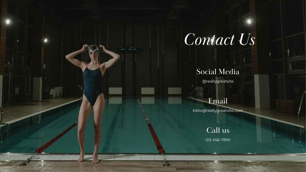 Minimalistic Swimming Lesson Sports Slides - slide 14