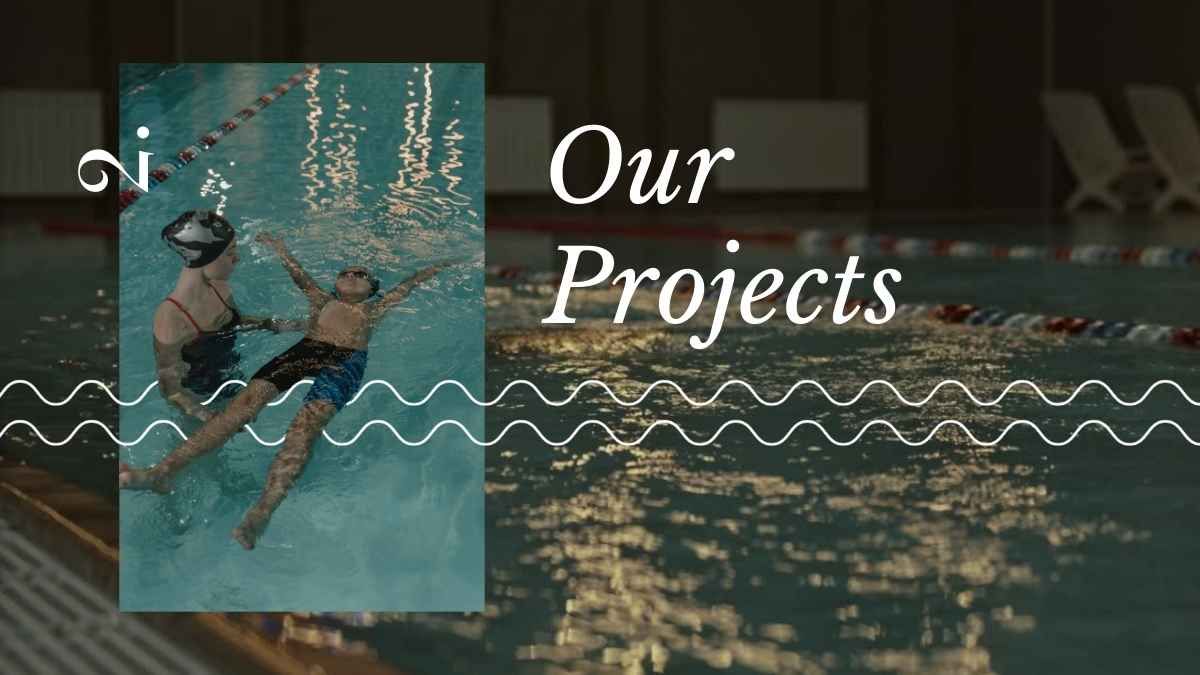 Apresentação esportiva minimalista de uma aula de natação - slide 6