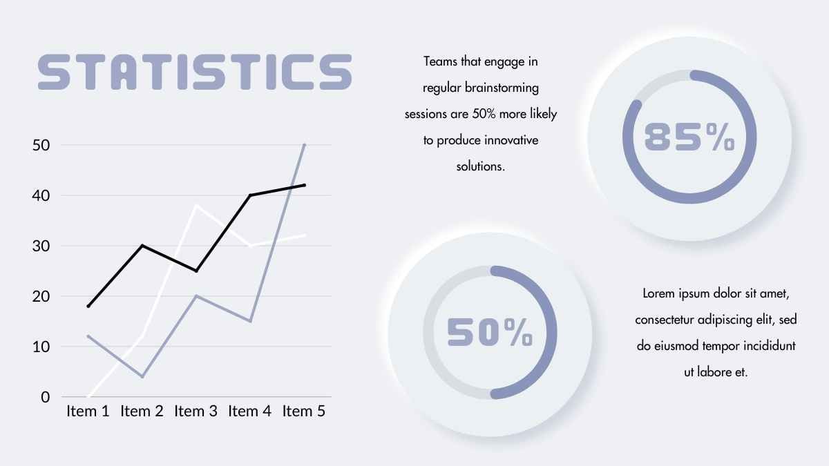 Modern 3D Brainstorm Whitish Slides - slide 15
