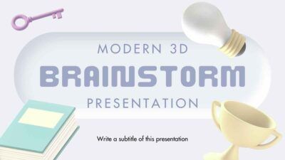 Modern 3D Brainstorm Presentation