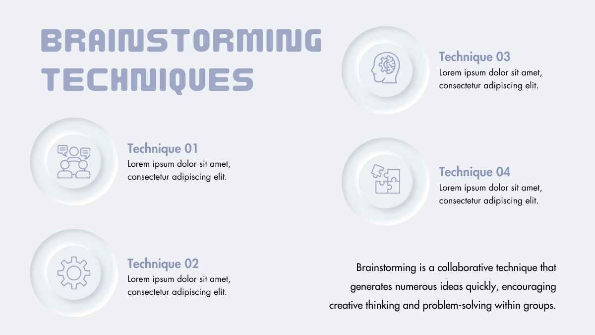 Estas plantillas de presentación con tema de bombilla son adecuadas para presentaciones relacionadas con la innovación, la creatividad y la resolución de problemas. - diapositiva 5