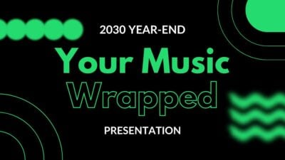 Modern Abstract 2030 Year End Spotify Wrapped Inspired Presentation