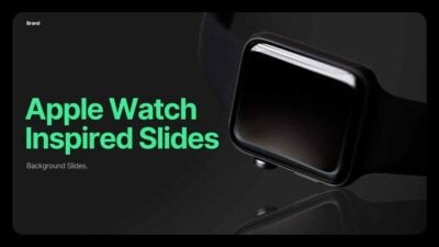 モダンなApple Watch風の背景スライド ✨