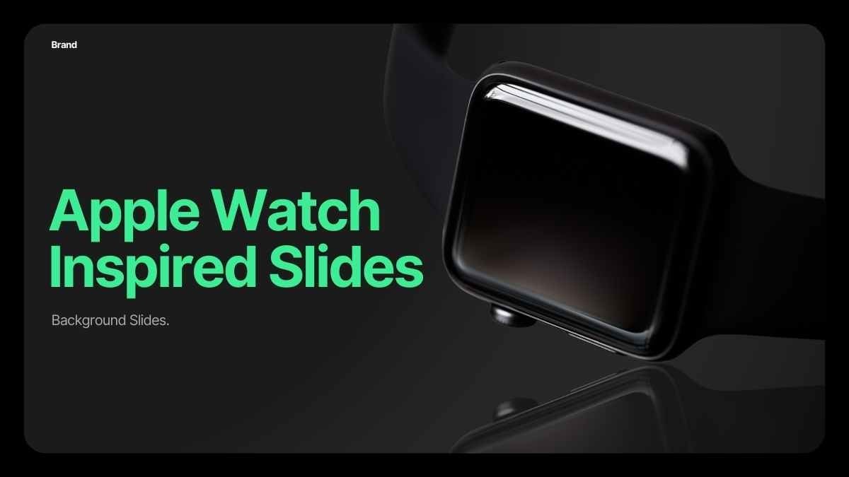 モダンなApple Watch風の背景スライド ✨ - slide 1