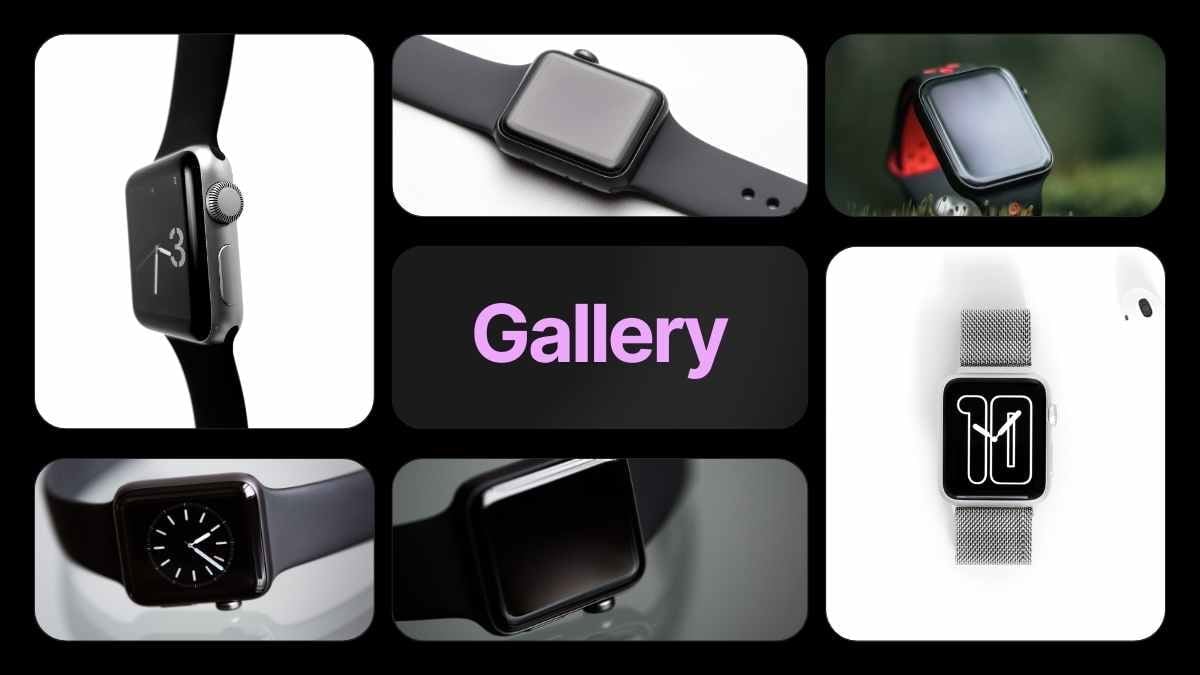 モダンなApple Watch風の背景スライド ✨ - slide 10