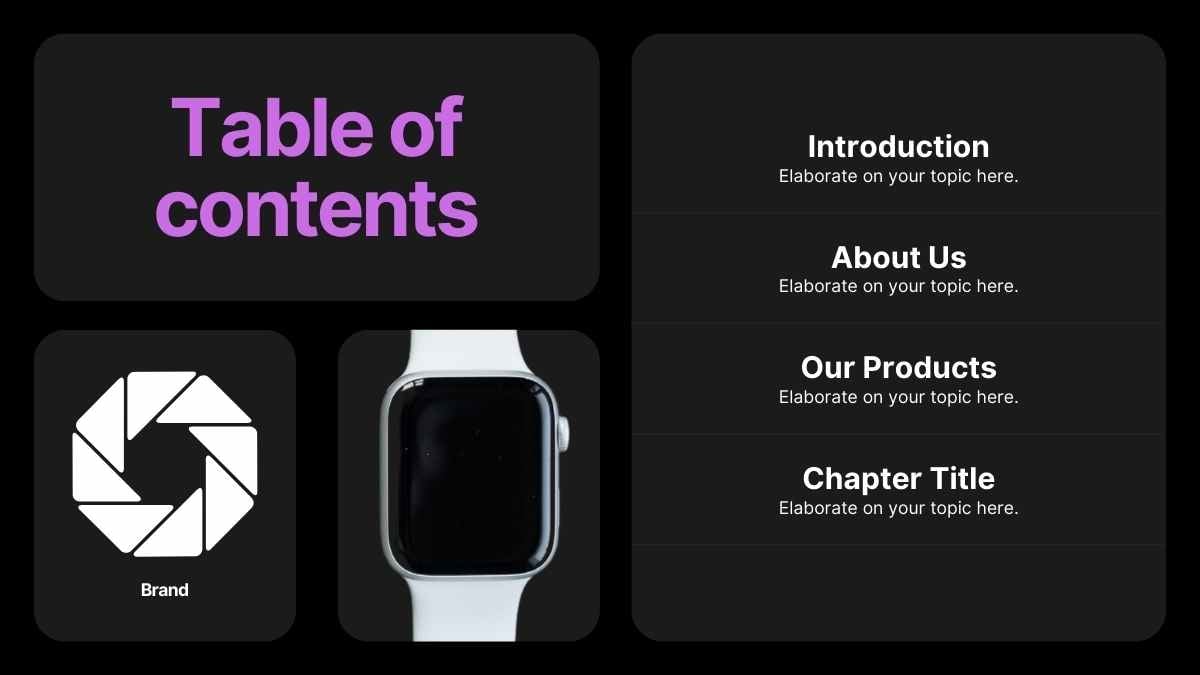 モダンなApple Watch風の背景スライド ✨ - slide 2