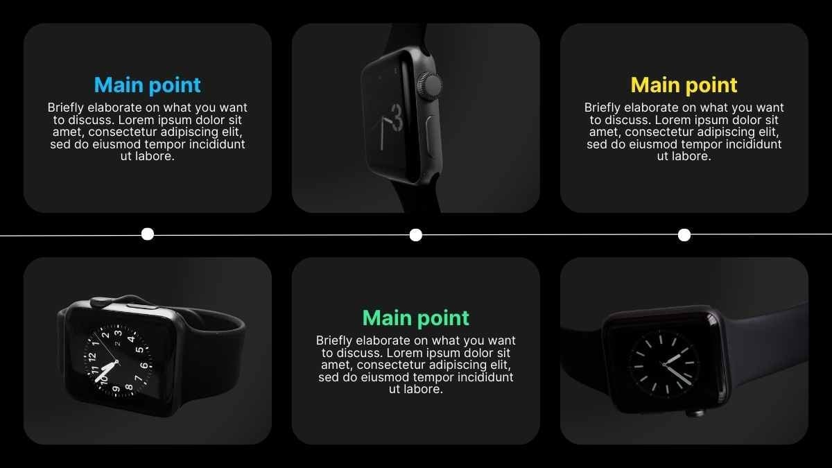モダンなApple Watch風の背景スライド ✨ - slide 9