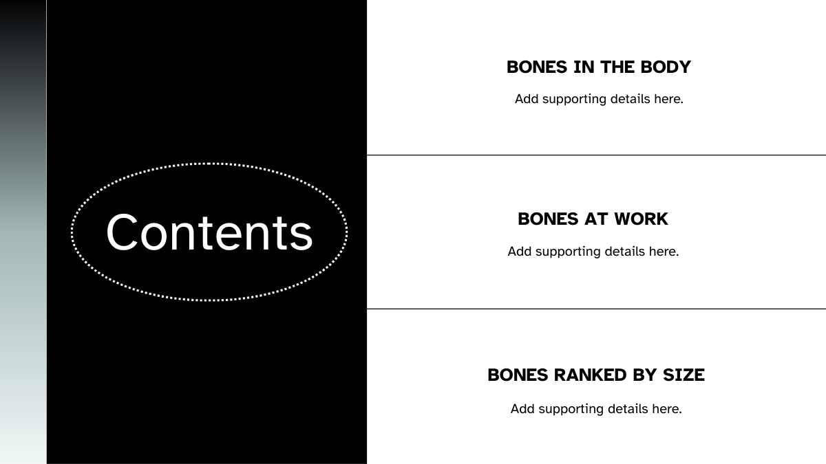 Modern Bone Background Slides - slide 2