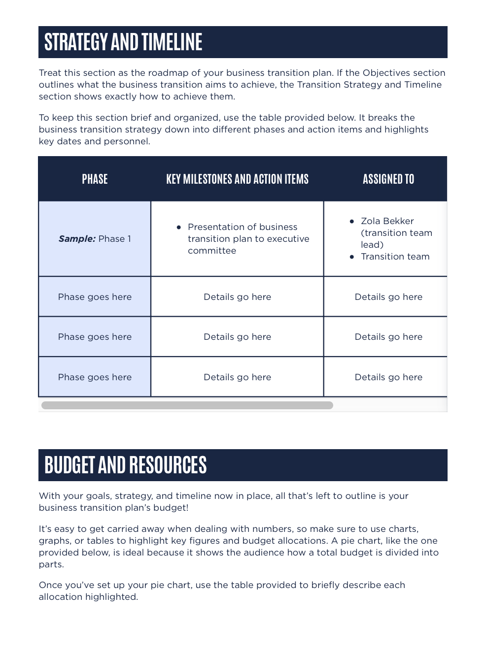 Modern Business Transition Plan - slide 3